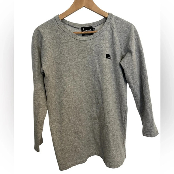 Louve Gray Long Sleeve Top size medium - Picture 1 of 7